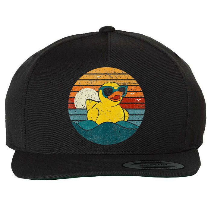 Cute Yellow Duck Bath Toy Rubber Duckling Ducky Duck Lover Wool Snapback Cap