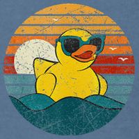 Cute Yellow Duck Bath Toy Rubber Duckling Ducky Duck Lover Garment-Dyed Sweatshirt