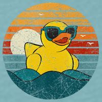 Cute Yellow Duck Bath Toy Rubber Duckling Ducky Duck Lover Sueded Cloud Jersey T-Shirt