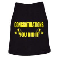 Congratulations You Did It Groovy Promotion Win Graduation Doggie Tank