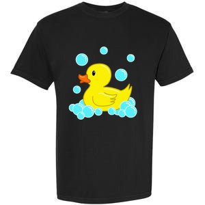 Cute Yellow Duck Duckie Bath Toys Rubber Ducky Garment-Dyed Heavyweight T-Shirt