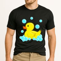 Cute Yellow Duck Duckie Bath Toys Rubber Ducky Cooling Performance Crew T-Shirt