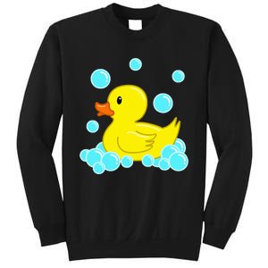 Cute Yellow Duck Duckie Bath Toys Rubber Ducky Sweatshirt