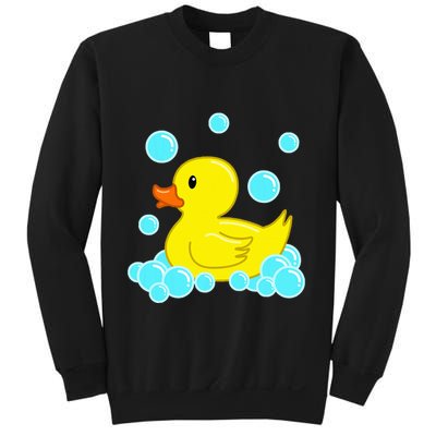 Cute Yellow Duck Duckie Bath Toys Rubber Ducky Sweatshirt