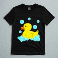 Cute Yellow Duck Duckie Bath Toys Rubber Ducky T-Shirt