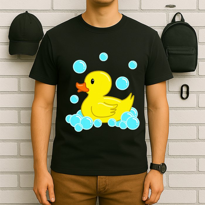 Cute Yellow Duck Duckie Bath Toys Rubber Ducky T-Shirt