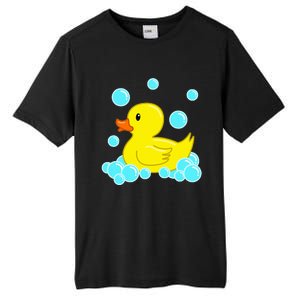 Cute Yellow Duck Duckie Bath Toys Rubber Ducky Tall Fusion ChromaSoft Performance T-Shirt