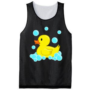 Cute Yellow Duck Duckie Bath Toys Rubber Ducky Mesh Reversible Basketball Jersey Tank