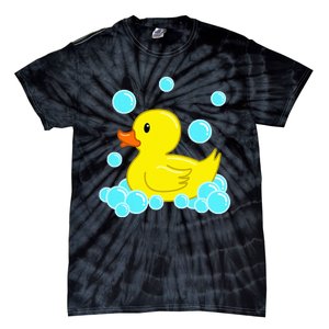 Cute Yellow Duck Duckie Bath Toys Rubber Ducky Tie-Dye T-Shirt