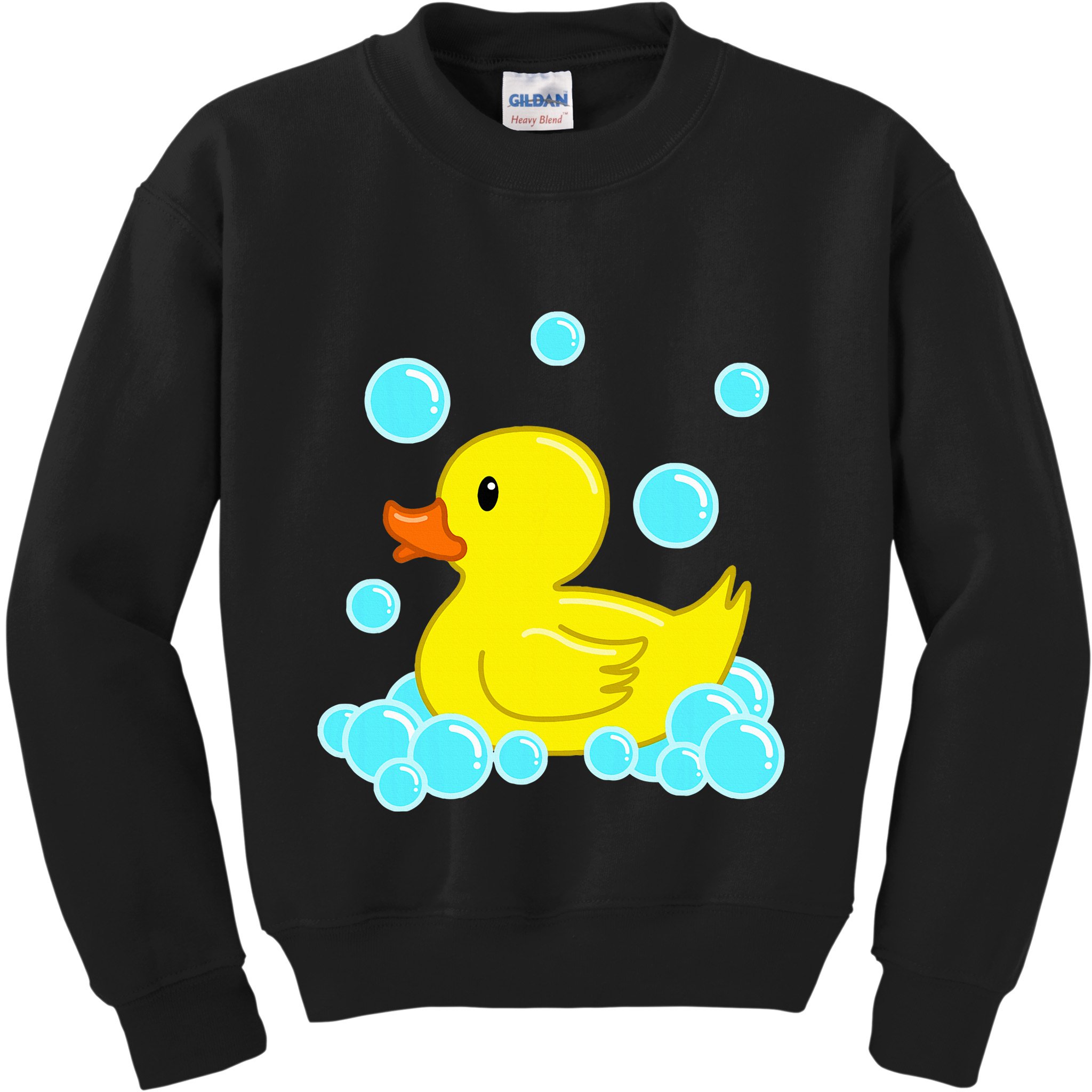Cute Yellow Duck Duckie Bath Toys Rubber Ducky Kids Sweatshirt