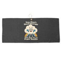 Cloud You Don't Need Therapy You Just Need Bigger Muscles  Large Microfiber Waffle Golf Towel