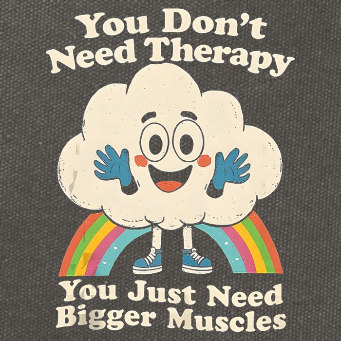Cloud You Don't Need Therapy You Just Need Bigger Muscles  Cotton Canvas Backpack