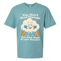 Cloud You Don't Need Therapy You Just Need Bigger Muscles  Sueded Cloud Jersey T-Shirt