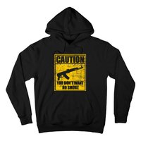 Caution You DonT Want No Smoke Mini Draco Ak47 Rifle Gun Hoodie