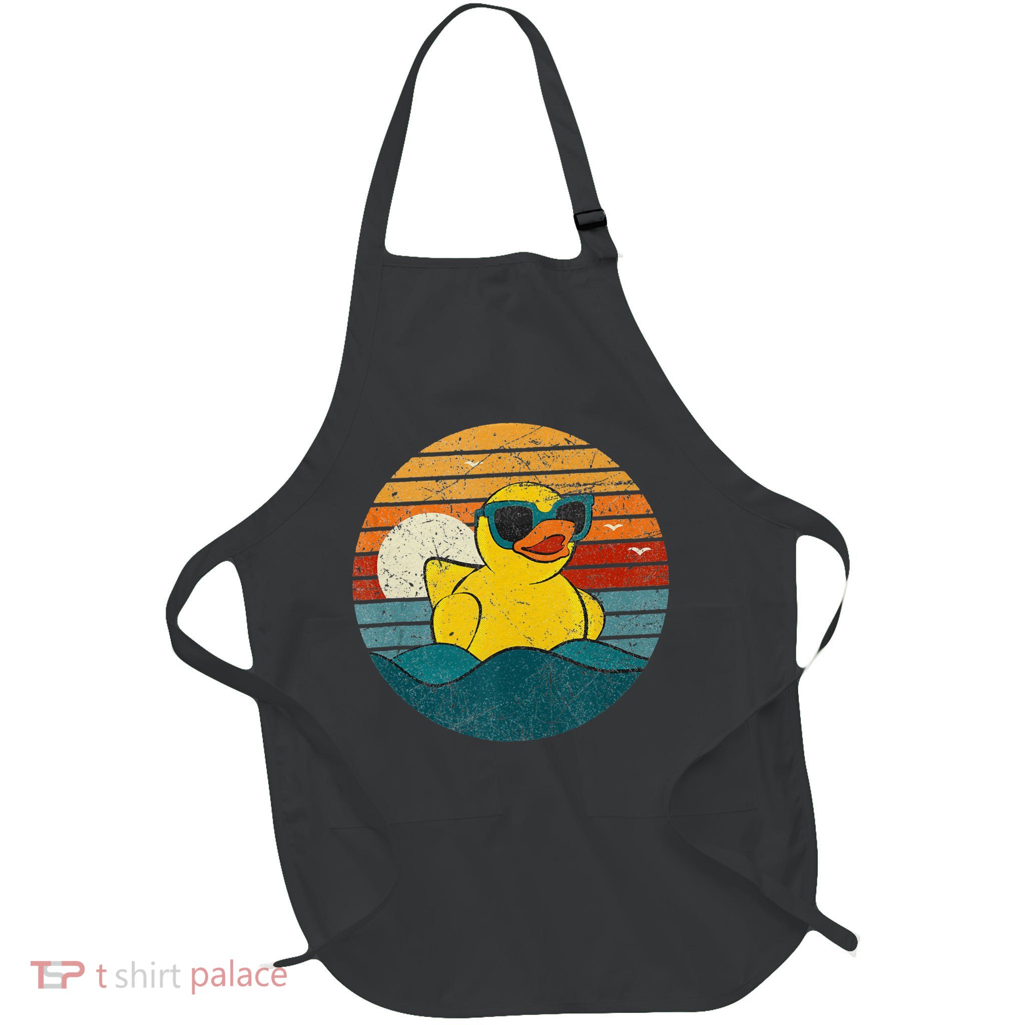 Cute Yellow Duck Bath Toy Rubber Duckling Ducky Duck Lover Apron