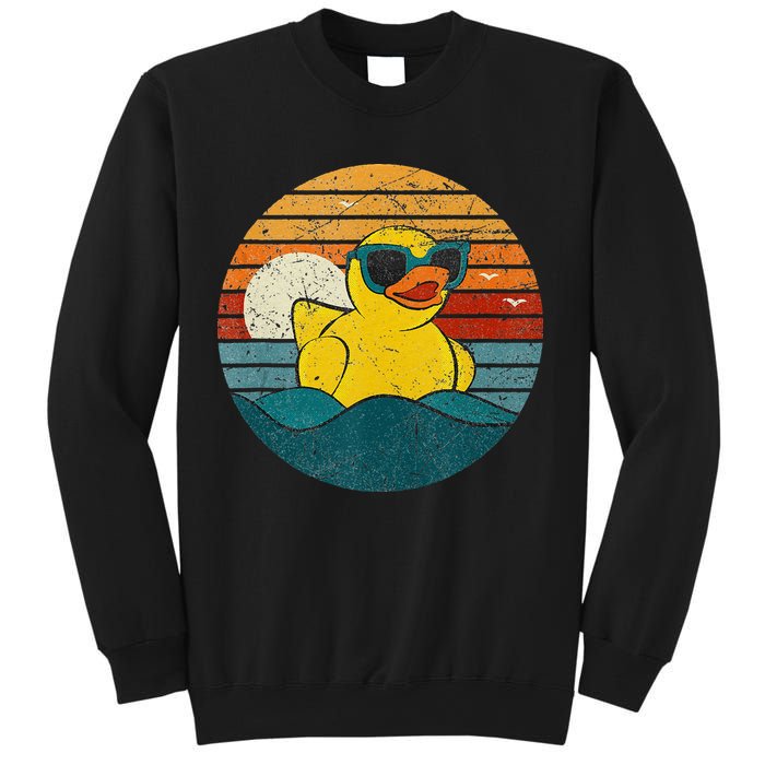 Cute Yellow Duck Bath Toy Rubber Duckling Ducky Duck Lover Sweatshirt