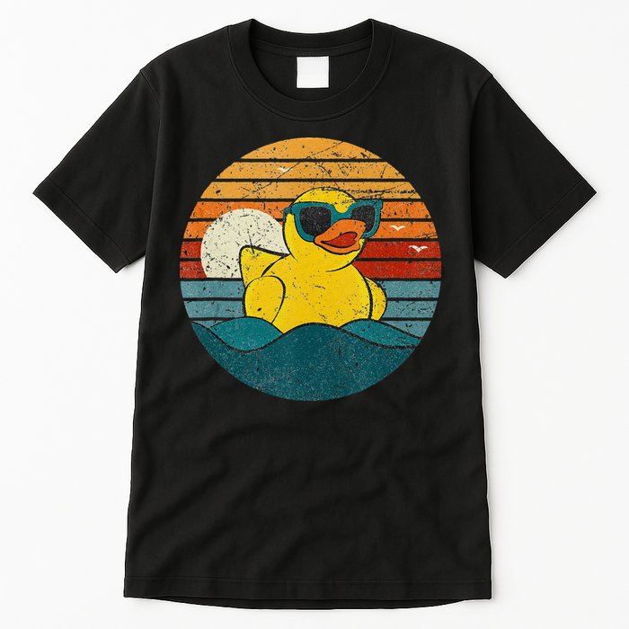 Cute Yellow Duck Bath Toy Rubber Duckling Ducky Duck Lover Tall T-Shirt