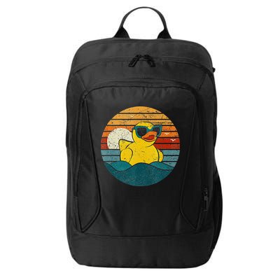 Cute Yellow Duck Bath Toy Rubber Duckling Ducky Duck Lover City Backpack