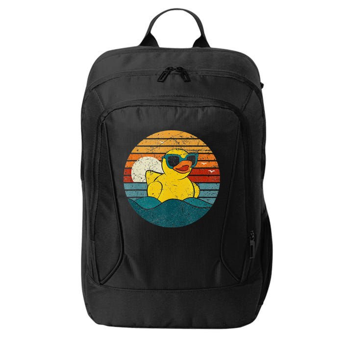 Cute Yellow Duck Bath Toy Rubber Duckling Ducky Duck Lover City Backpack