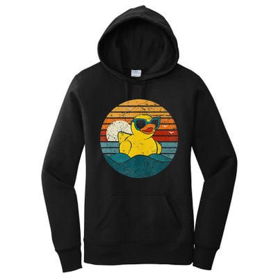 Cute Yellow Duck Bath Toy Rubber Duckling Ducky Duck Lover Women's Pullover Hoodie