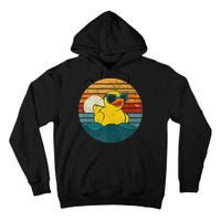Cute Yellow Duck Bath Toy Rubber Duckling Ducky Duck Lover Tall Hoodie