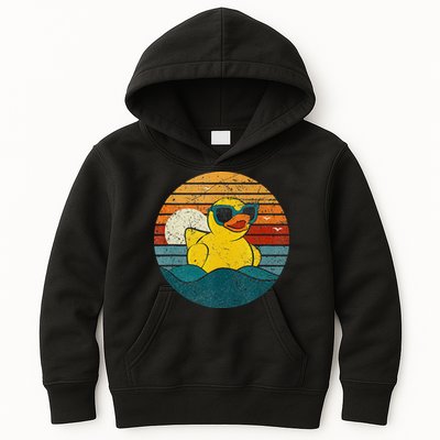 Cute Yellow Duck Bath Toy Rubber Duckling Ducky Duck Lover Kids Hoodie