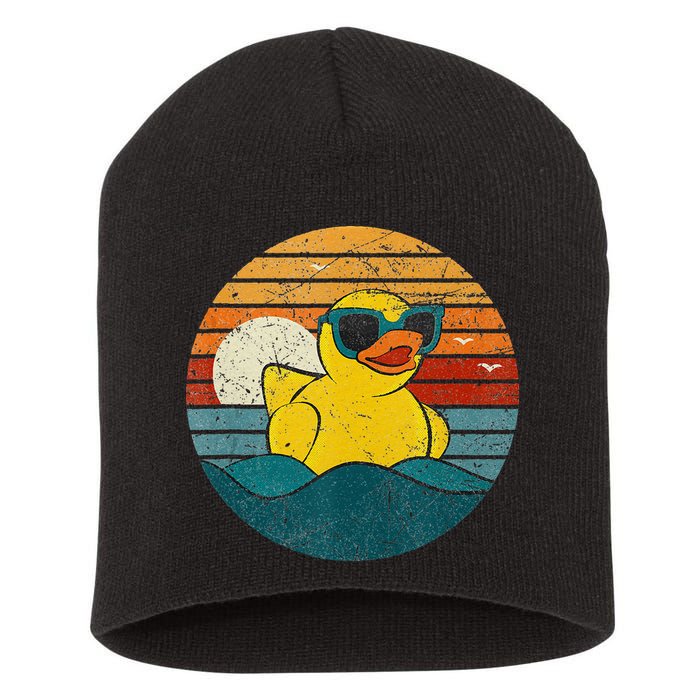 Cute Yellow Duck Bath Toy Rubber Duckling Ducky Duck Lover Short Acrylic Beanie