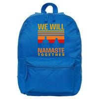 Couple Yoga Design We Will Namaste Together Gift Great Gift 16 in Basic Backpack