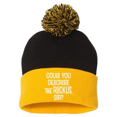 Could You Describe The Ruckus Sir Pom Pom 12in Knit Beanie