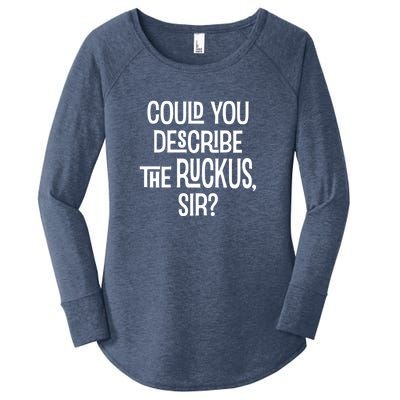 Could You Describe The Ruckus Sir Women's Perfect Tri Tunic Long Sleeve Shirt