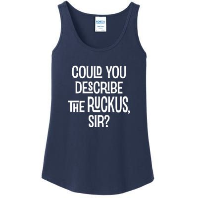 Could You Describe The Ruckus Sir Ladies Essential Tank