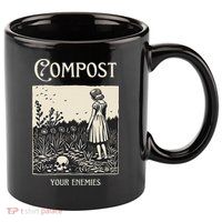 Compost Your Enemies 11oz C Handle Ceramic Mug