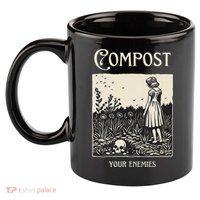 Compost Your Enemies 11oz C Handle Ceramic Mug