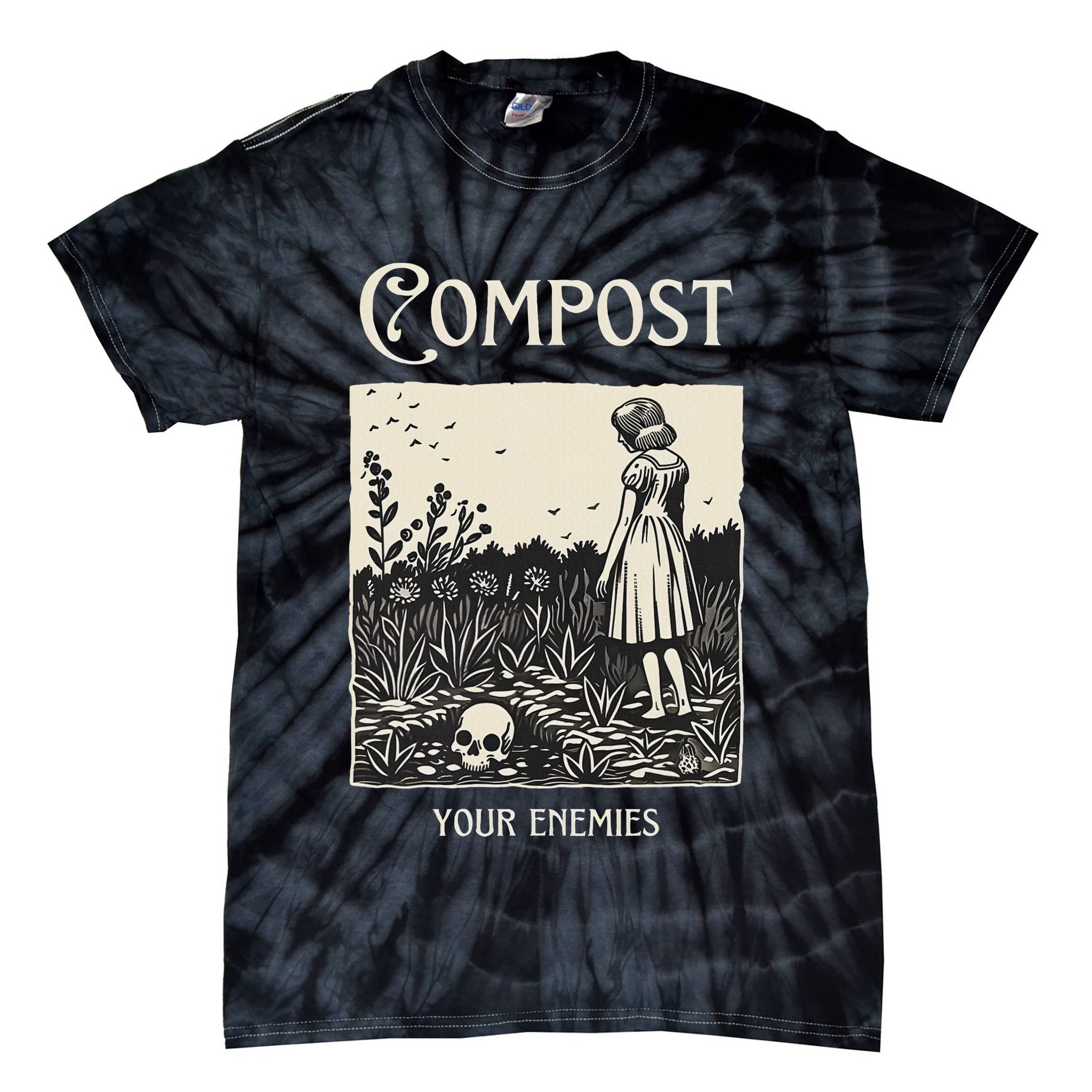 Compost Your Enemies Tie-Dye T-Shirt