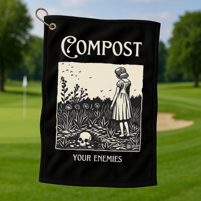 Compost Your Enemies Golf Towel