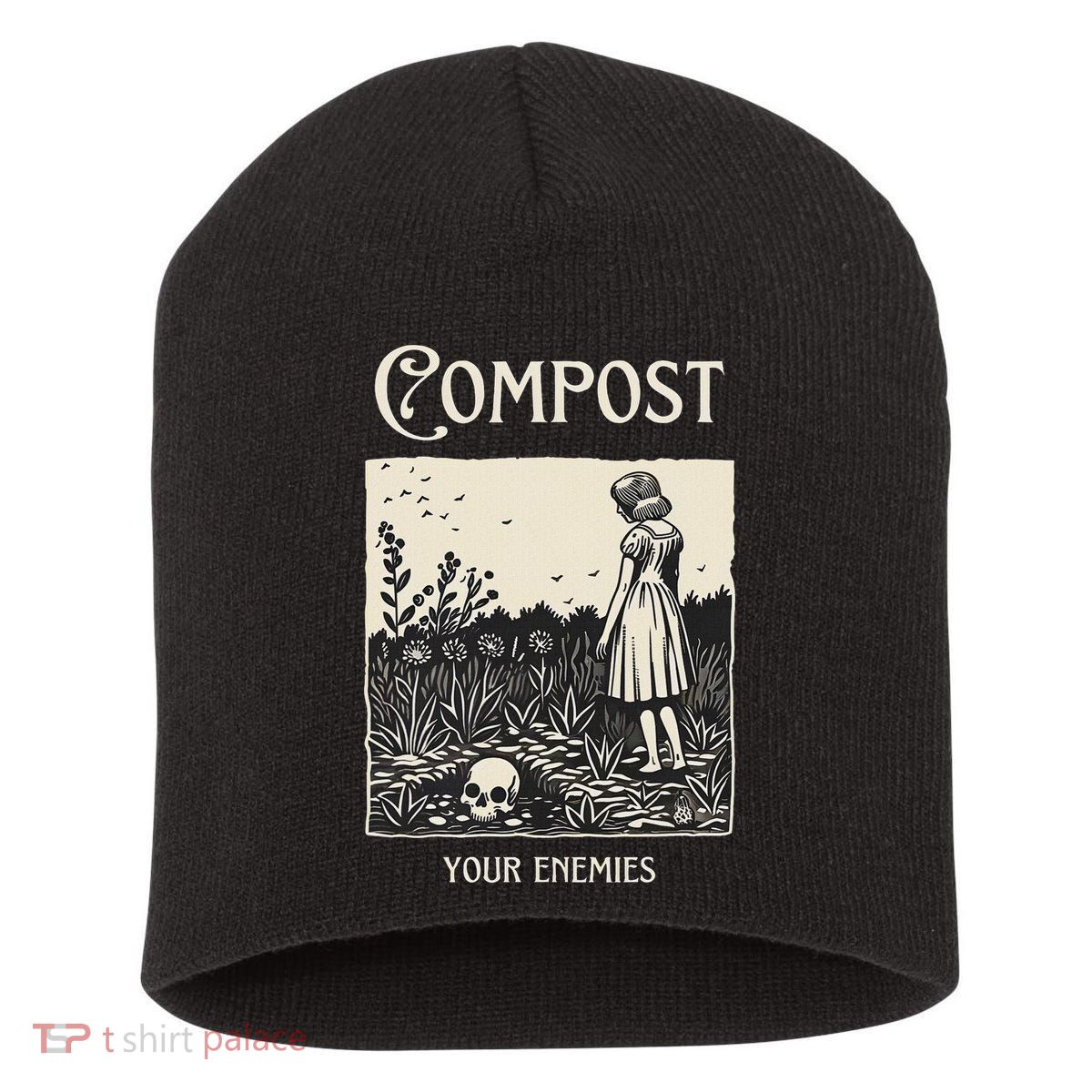 Compost Your Enemies Short Acrylic Beanie