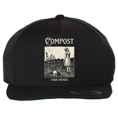 Compost Your Enemies Wool Snapback Cap