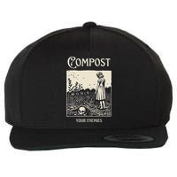 Compost Your Enemies Wool Snapback Cap
