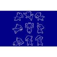 Cute Yoga Elephant Sequence Gift Bumper Sticker