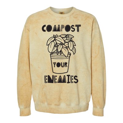 Compost Your Enemies Colorblast Crewneck Sweatshirt