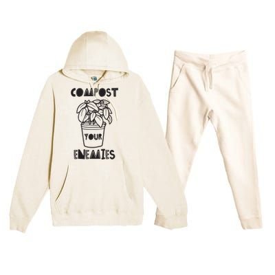 Compost Your Enemies Premium Hooded Sweatsuit Set