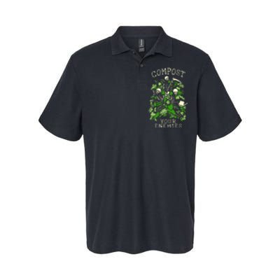 Compost Your Enemies Funny Gardening Goth Skeleton Gardener Softstyle Adult Sport Polo