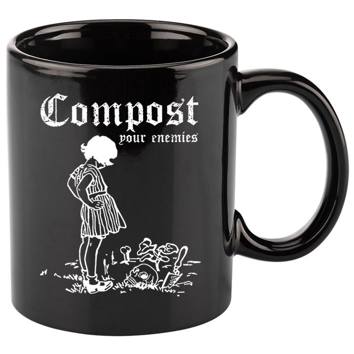 Compost Your Enemies 11oz C Handle Ceramic Mug