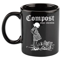 Compost Your Enemies 11oz C Handle Ceramic Mug