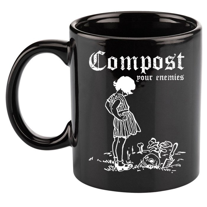 Compost Your Enemies 11oz C Handle Ceramic Mug