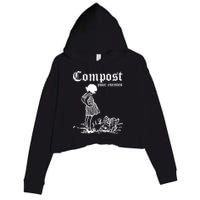 Compost Your Enemies Crop Fleece Hoodie