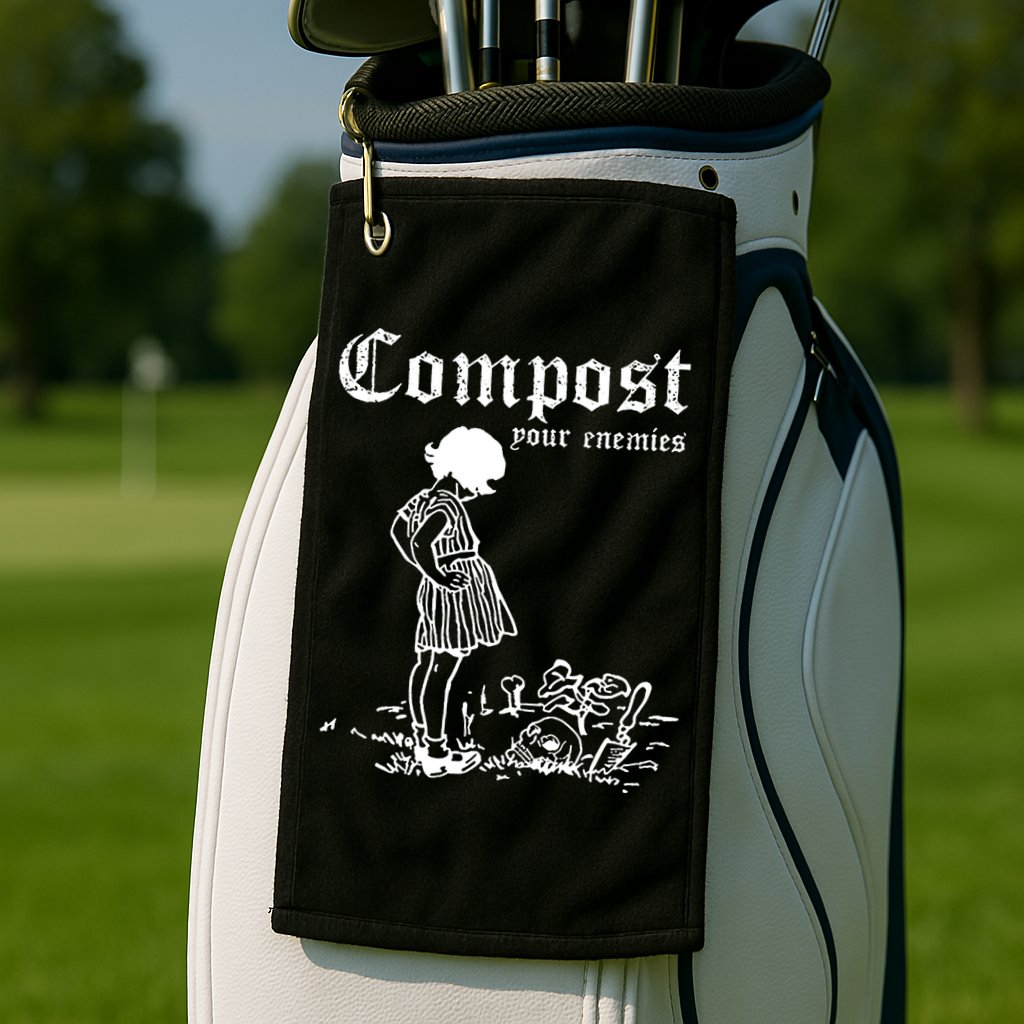 Compost Your Enemies Golf Towel