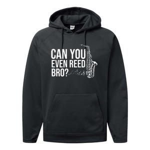 Can You Even Reed Bro Funny Saxophone Performance Fleece Hoodie