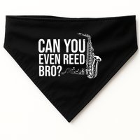 Can You Even Reed Bro Funny Saxophone USA-Made Doggie Bandana