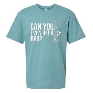 Can You Even Reed Bro Funny Saxophone Sueded Cloud Jersey T-Shirt